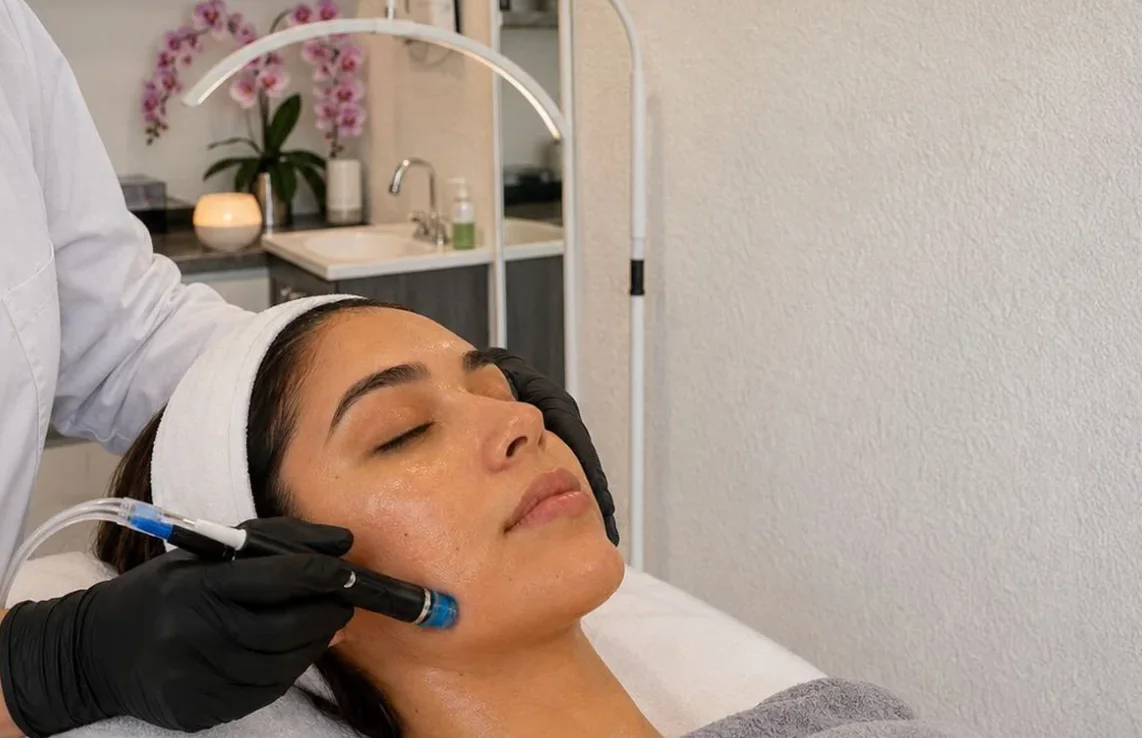Aplicación de Hydrafacial en OASIS Skin & Body Care