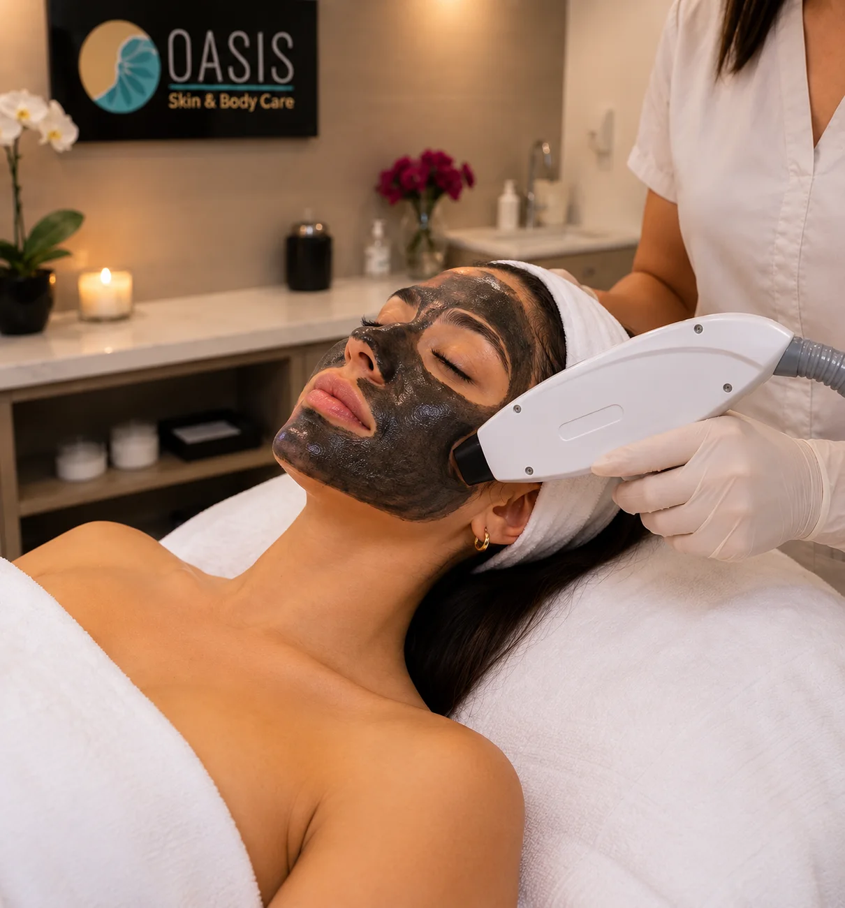 Aplicación de Hollywood Peel en OASIS Skin & Body Care
