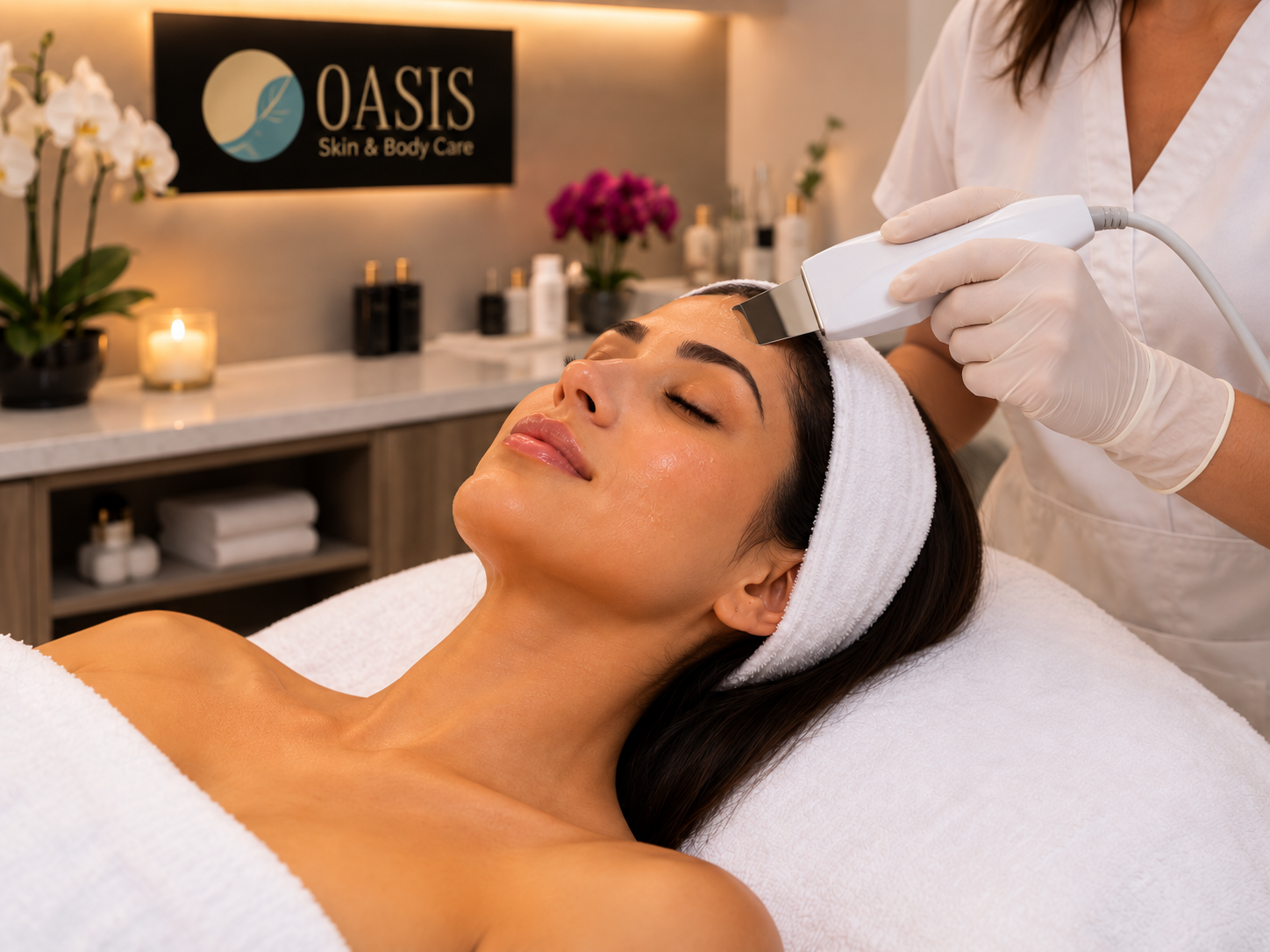 Limpieza profunda facial en OASIS Skin & Body Care